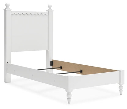 Mollviney - White - Twin Panel Bed 2