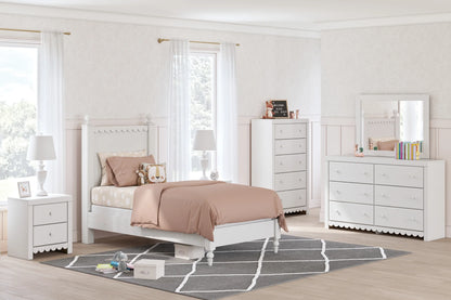 Mollviney - White - Twin Panel Bed 9