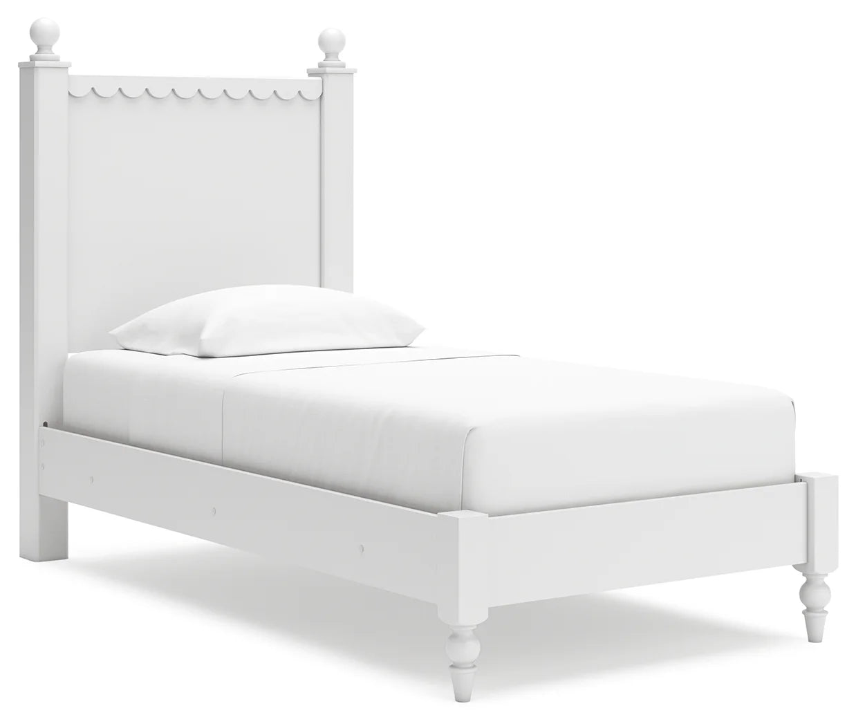 Mollviney - White - Twin Panel Bed