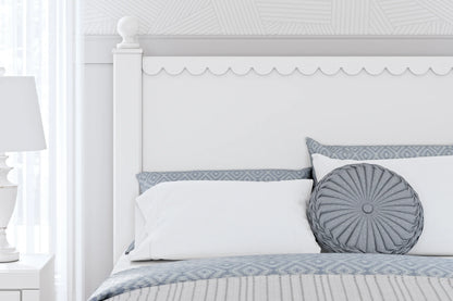 Mollviney - White - Full Panel Bed 8