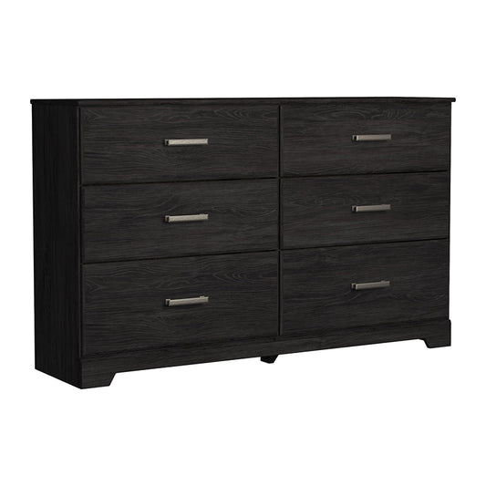 Belachime - Black - Six Drawer Dresser