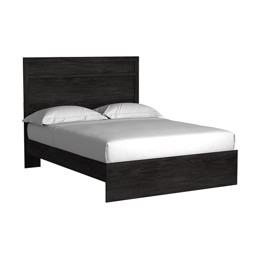 Belachime - Black - Queen Panel Bed