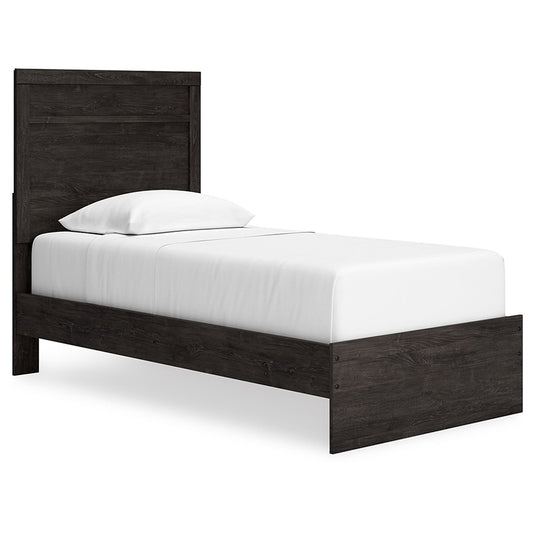 Belachime - Black - Twin Panel Bed