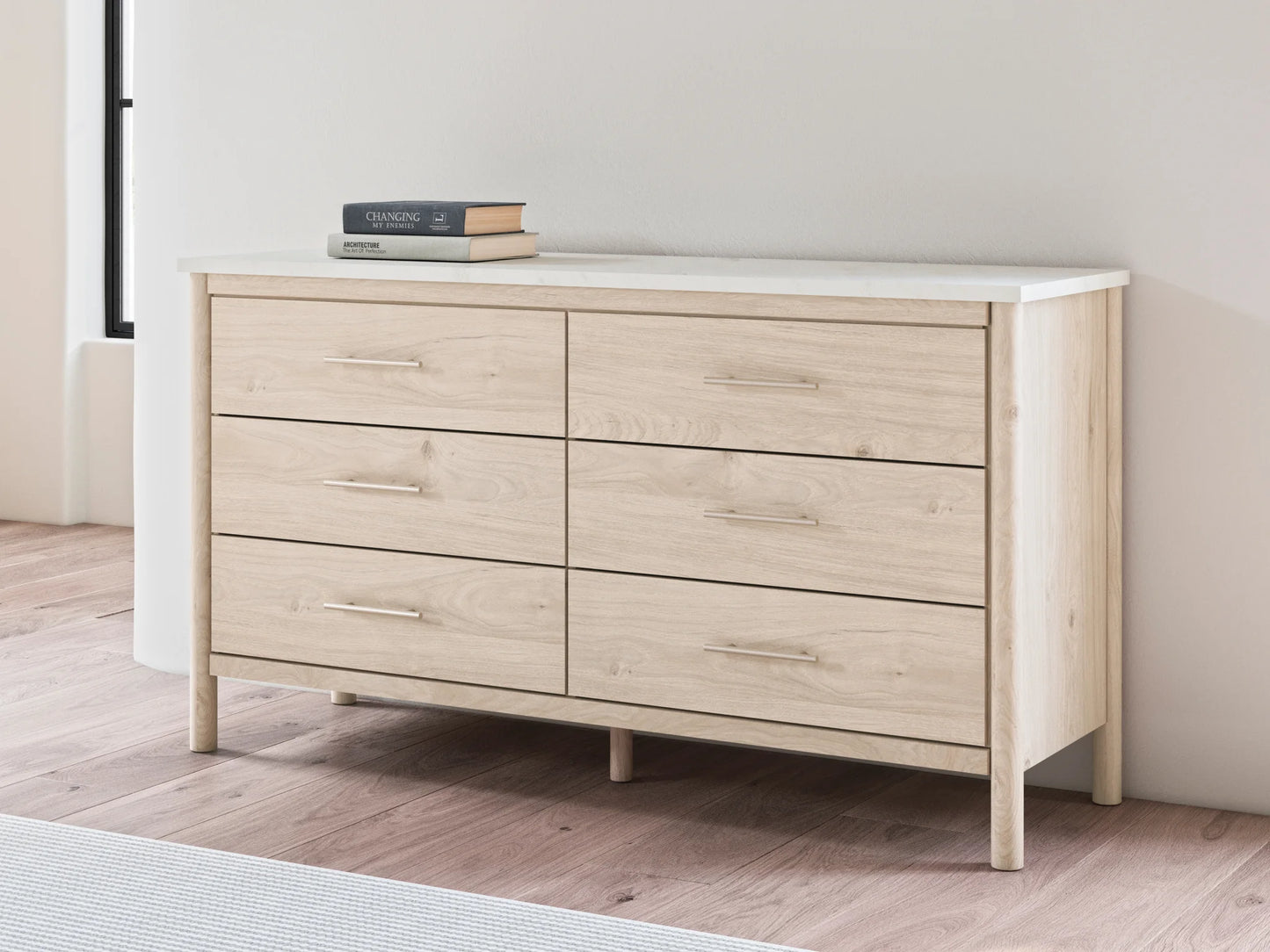 Cadmori - Two-tone - Six Drawer Dresser