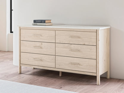 Cadmori - Two-tone - Six Drawer Dresser