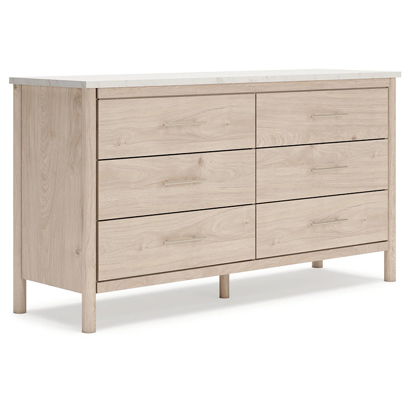 Cadmori - Two-tone - Six Drawer Dresser