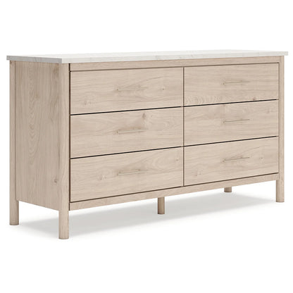 Cadmori - Two-tone - Six Drawer Dresser