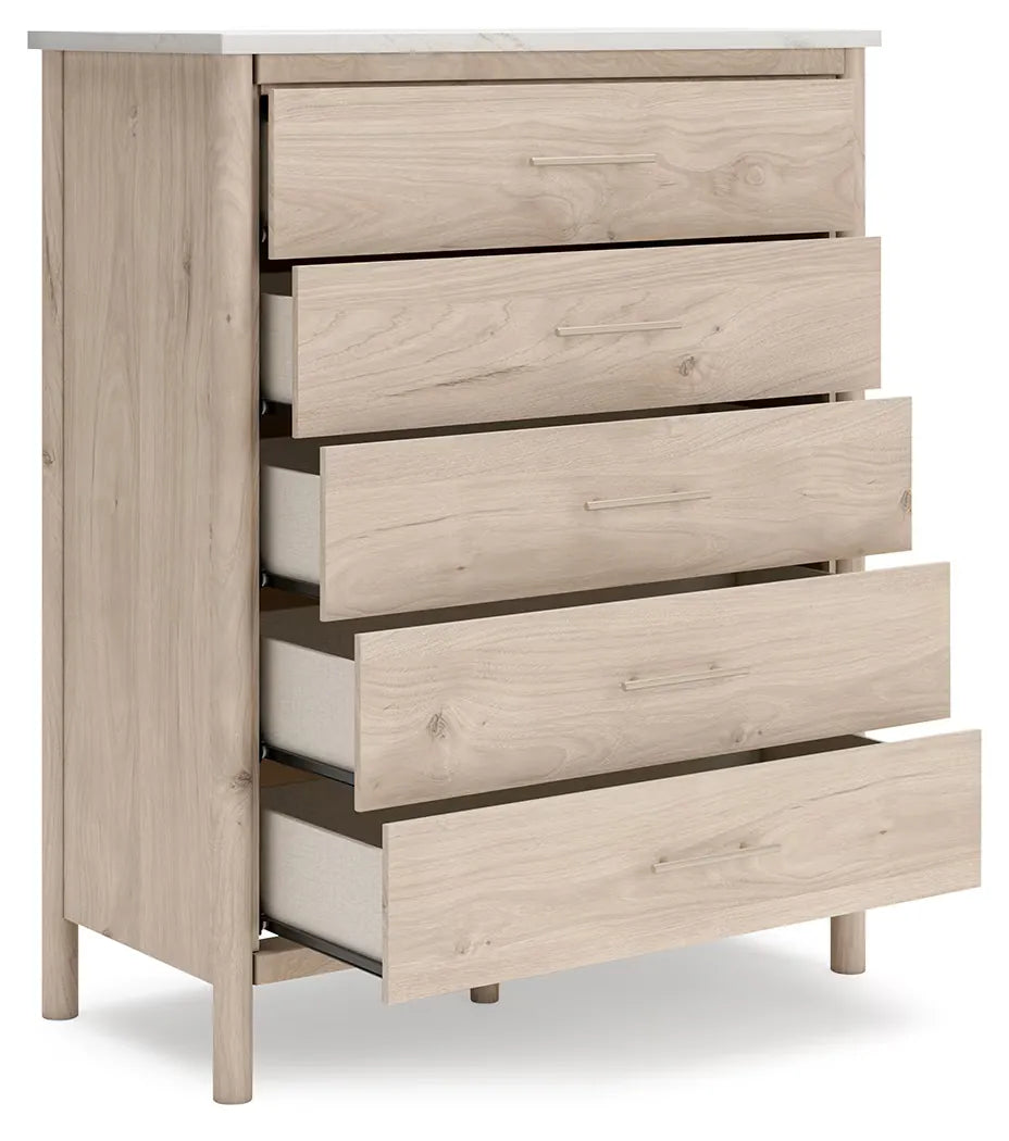 Cadmori - Two-tone - Five Drawer Wide Chest