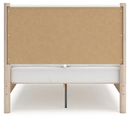 Cadmori - Two-tone - Full Upholstered Panel Bed 3