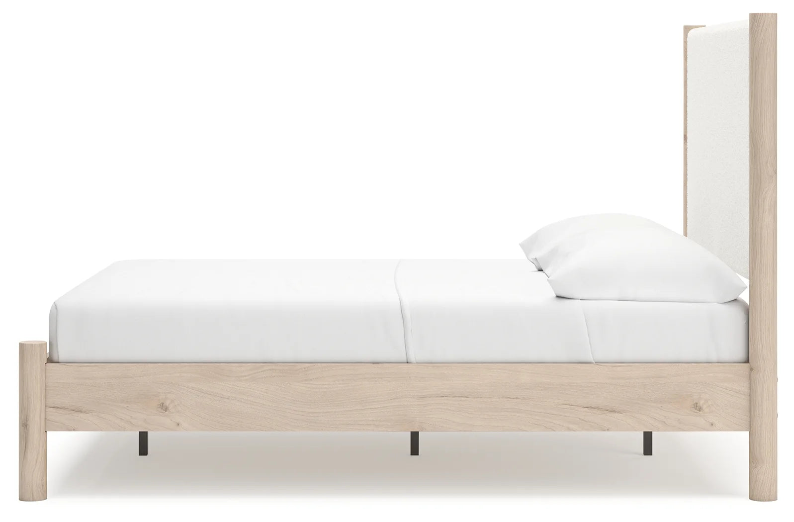 Cadmori - Two-tone - Full Upholstered Panel Bed 4