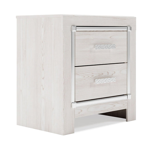 Altyra - White - Two Drawer Night Stand