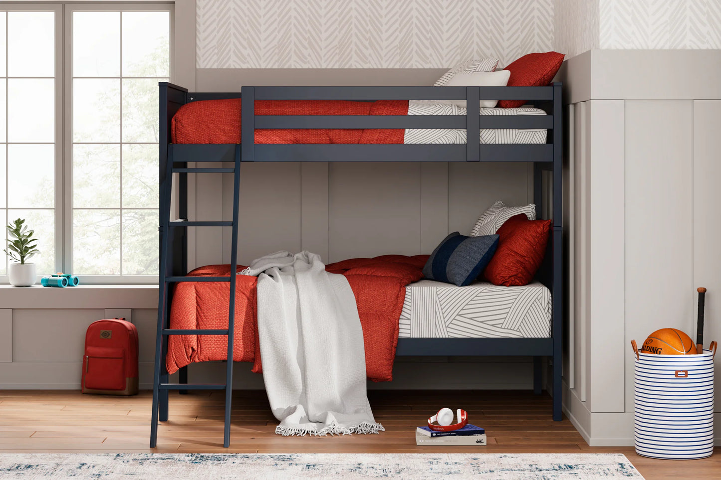 Nextonfort - Blue - Twin Over Twin Bunk Bed