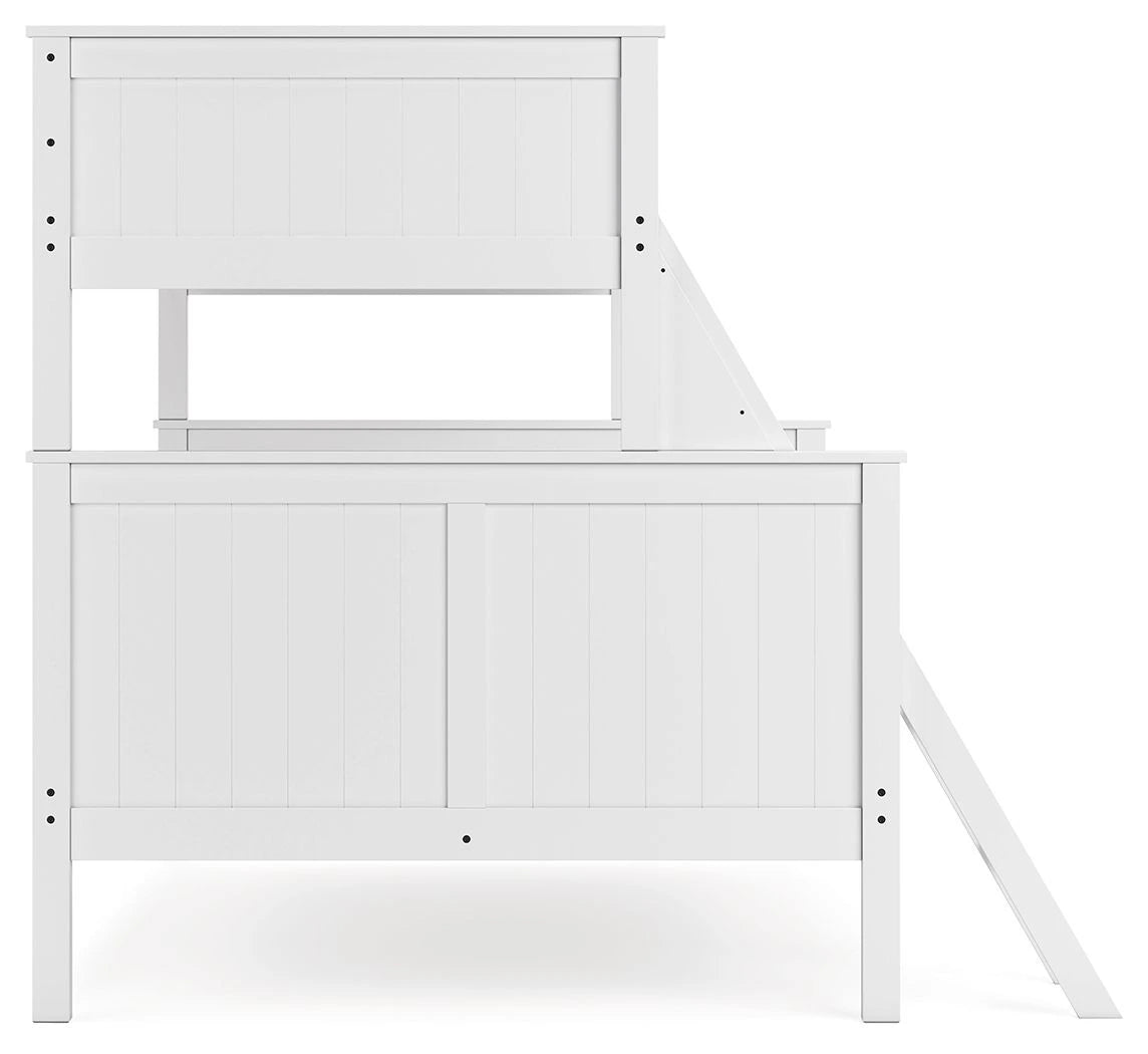 Nextonfort - White - Twin Over Full Bunk Bed