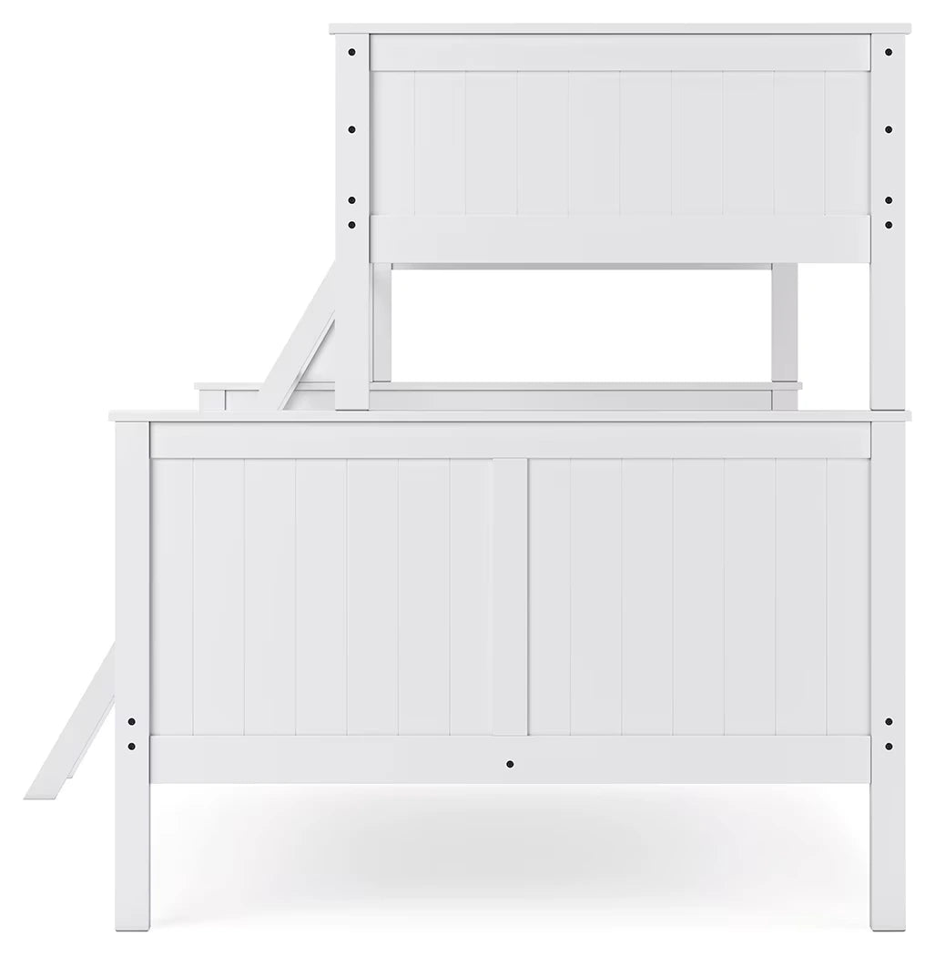 Nextonfort - White - Twin Over Full Bunk Bed