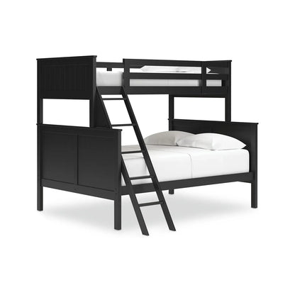 Nextonfort - Black - Twin Over Full Bunk Bed