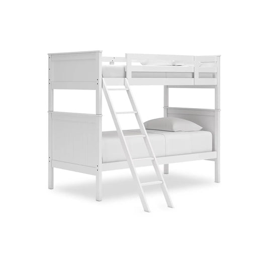 Nextonfort - White - Twin Over Twin Bunk Bed