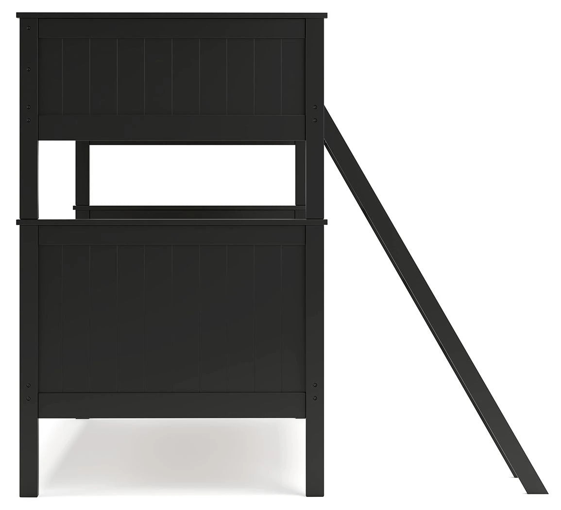 Nextonfort - Black - Twin Over Twin Bunk Bed