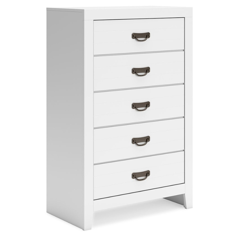 Binterglen - White - Five Drawer Chest