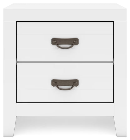 Binterglen - White - Two Drawer Night Stand
