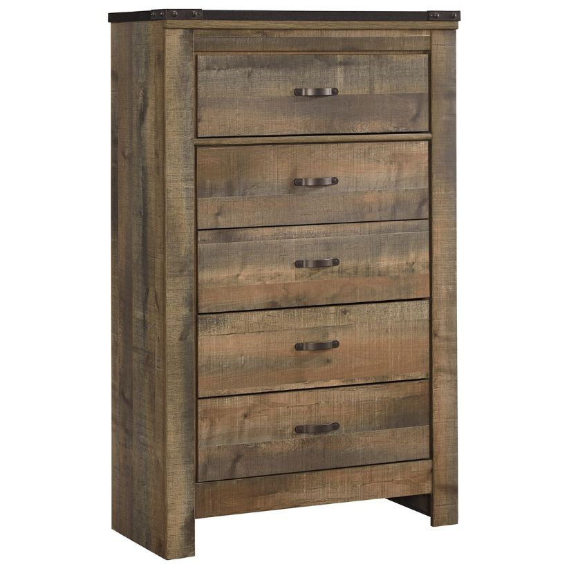 Trinell - Brown - Five Drawer Chest