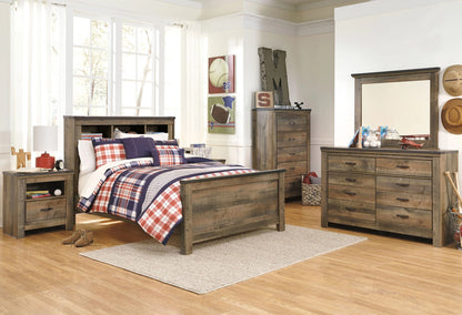 Trinell - Brown - Full Bookcase Panel Bed