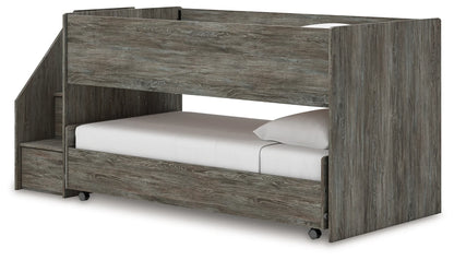 Frandern - Gray - Twin Over Twin Loft Bed