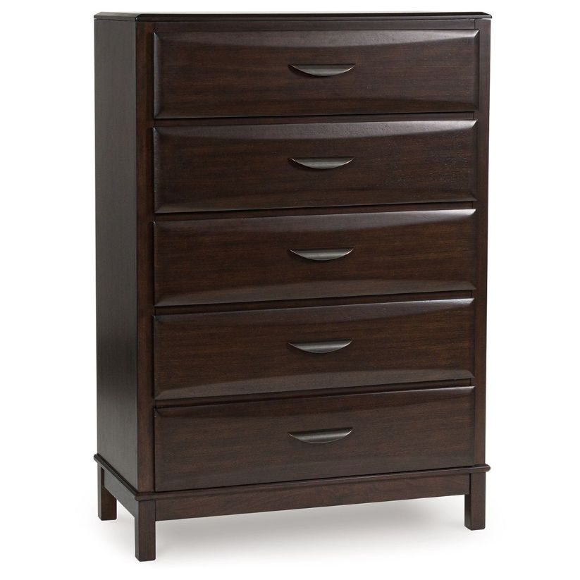 Vanmore - Dark Brown - Five Drawer Chest