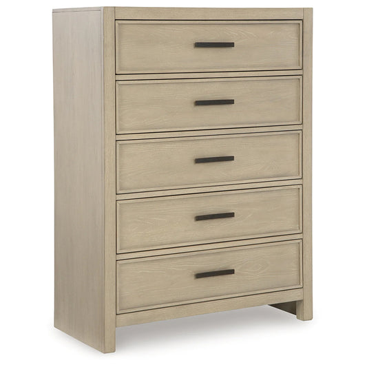 Calmoro - Five Drawer Chest - Gray