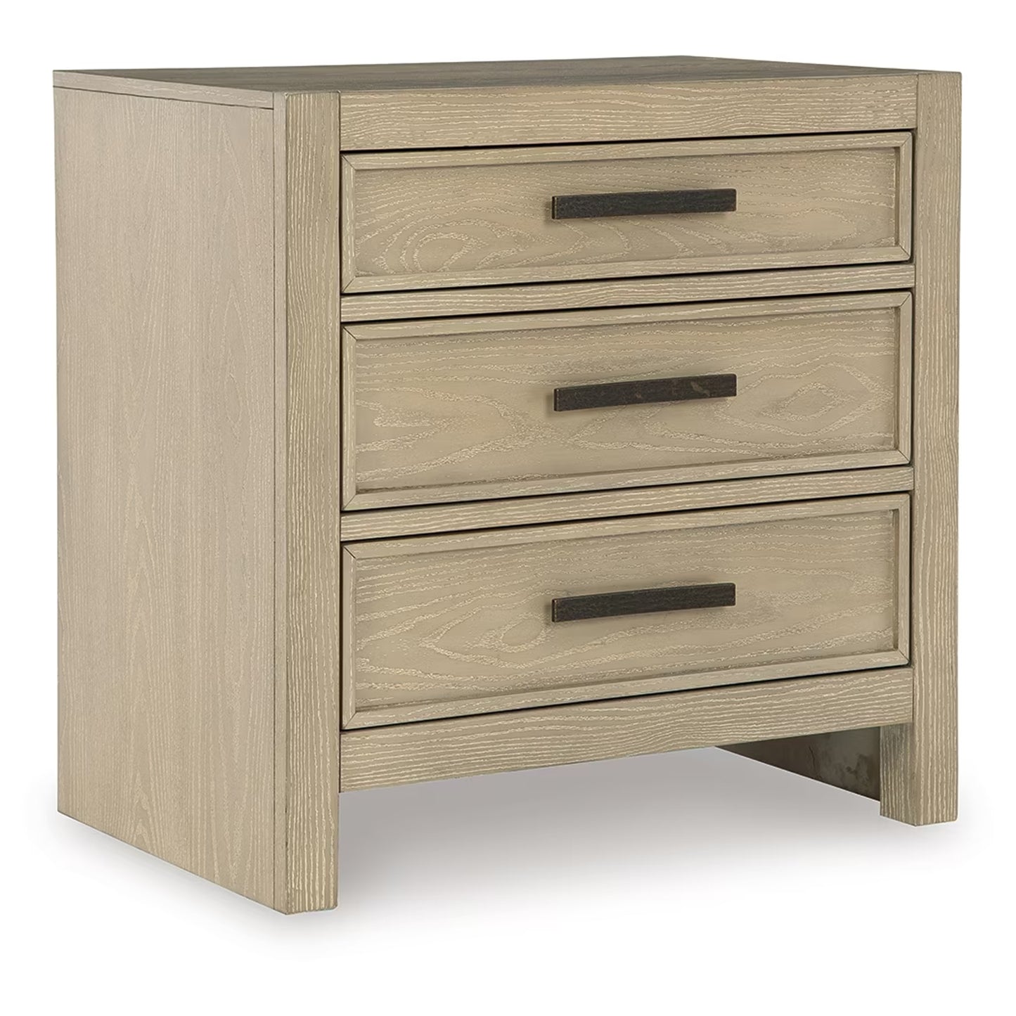 Calmoro - Three Drawer Night Stand - Gray