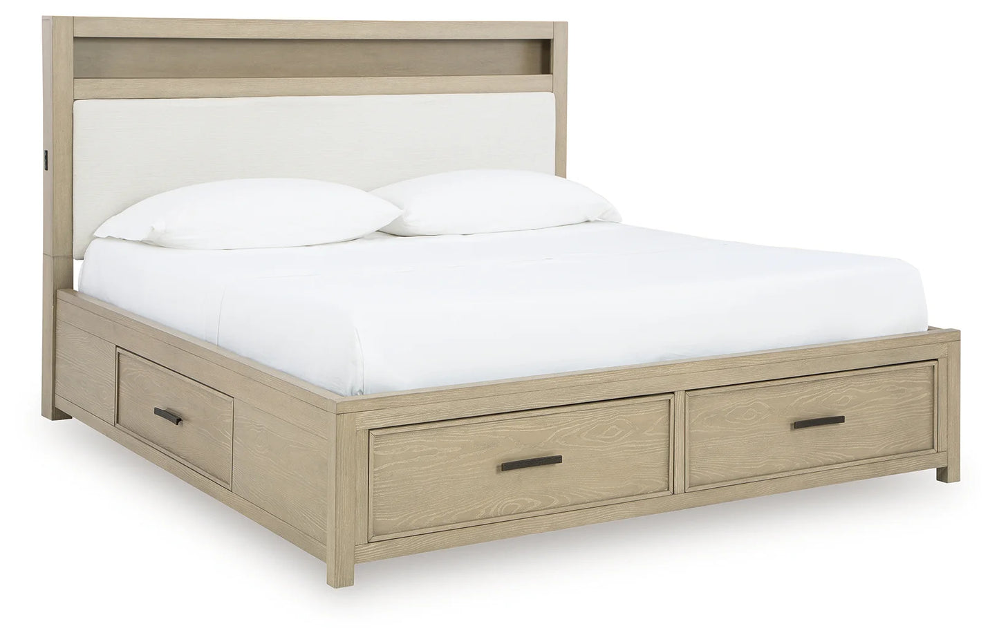 Calmoro - Queen Bookcase Bed - Gray
