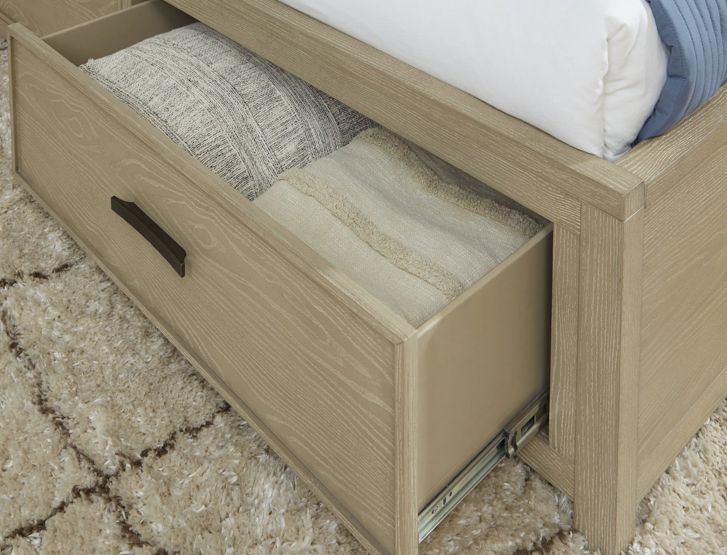 Calmoro - Queen Bookcase Bed - Gray