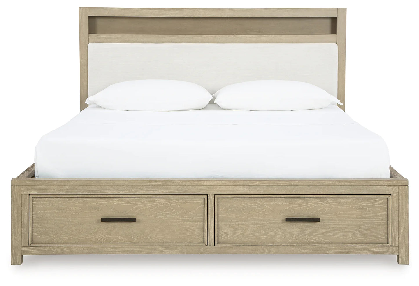 Calmoro - King Bookcase Bed - Gray