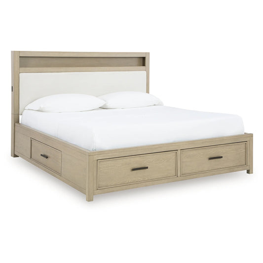 Calmoro - California King Bookcase Bed - Gray