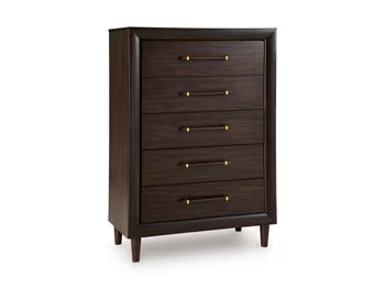 Dantenton - Five Drawer Chest - Merlot