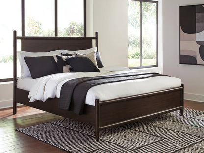 Dantenton - California King Panel Bed - Merlot