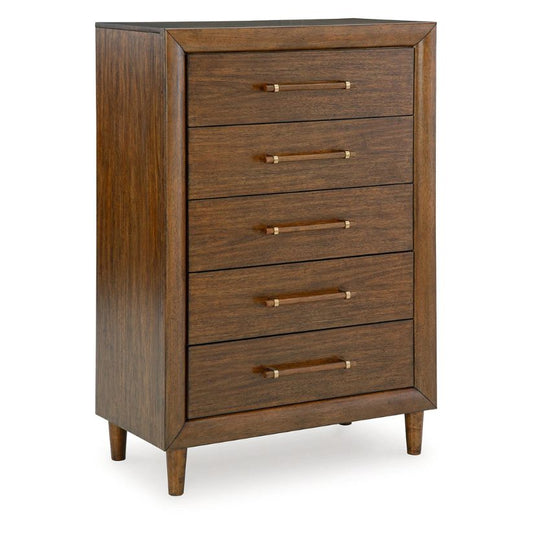 Lyncott - Brown - Five Drawer Chest