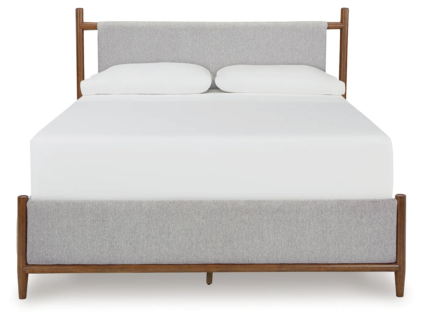 Lyncott - Brown - Queen Upholstered Panel Bed