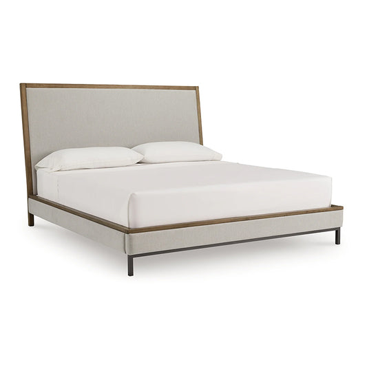 Tomtyn - Light Brown - Queen Upholstered Bed