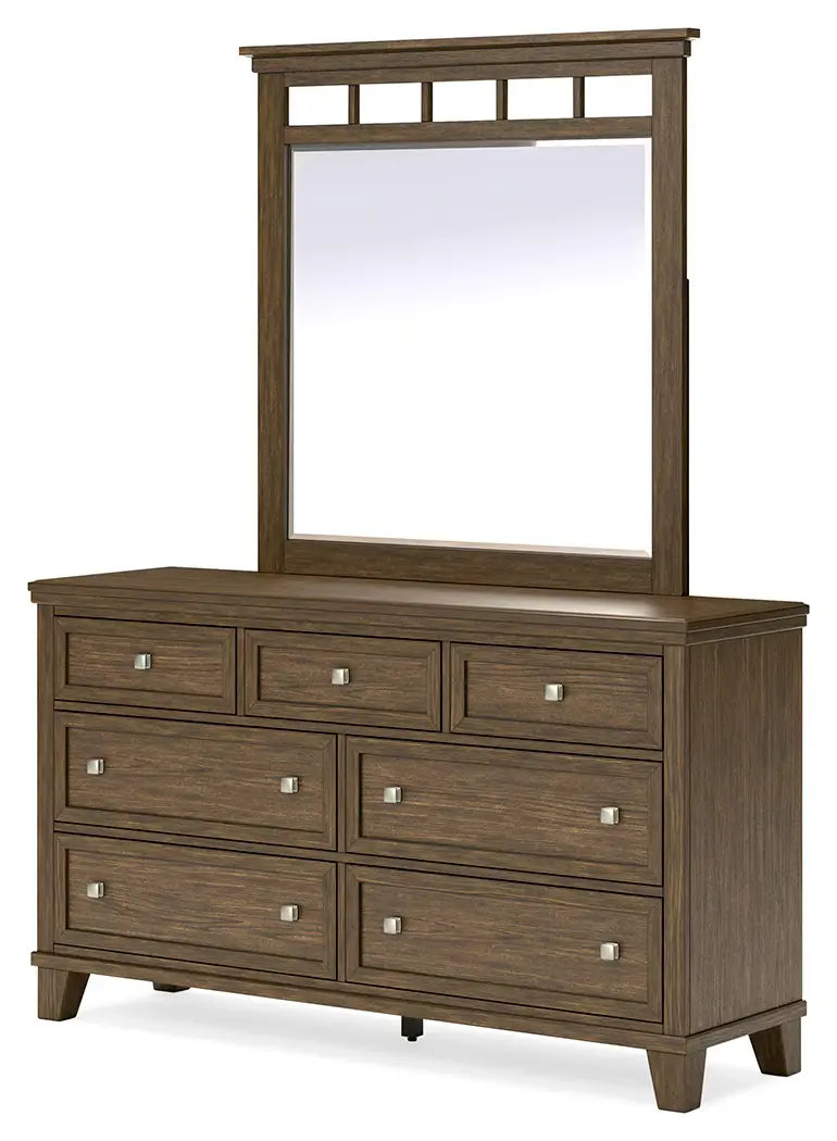 Shawbeck - Medium Brown - Dresser And Mirror 2