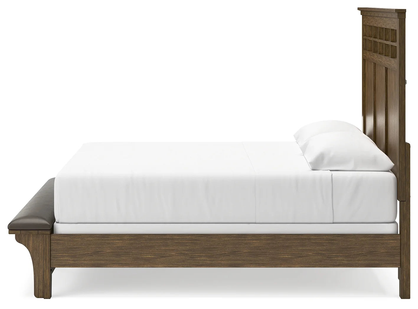 Shawbeck - Medium Brown - King Panel Bed 5