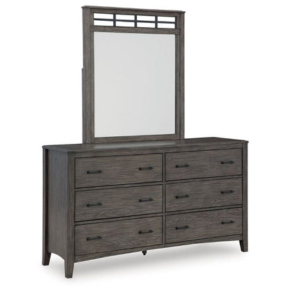 Montillan - Grayish Brown - Dresser And Mirror