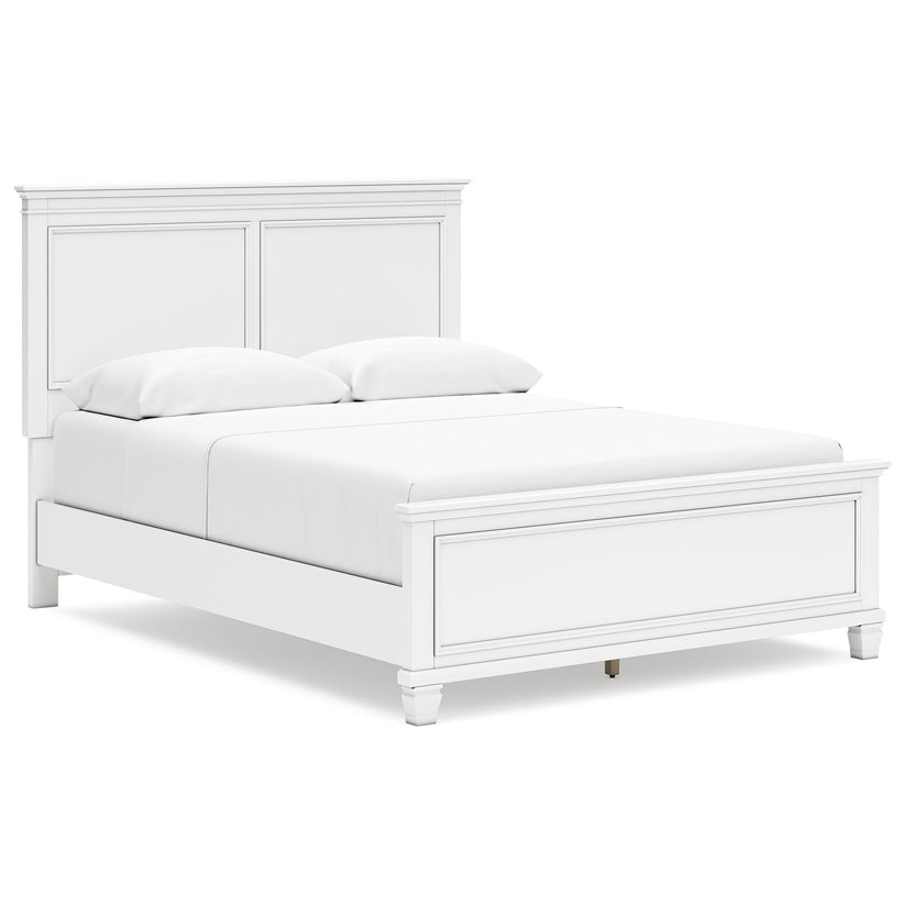 Fortman - White - Queen Panel Bed