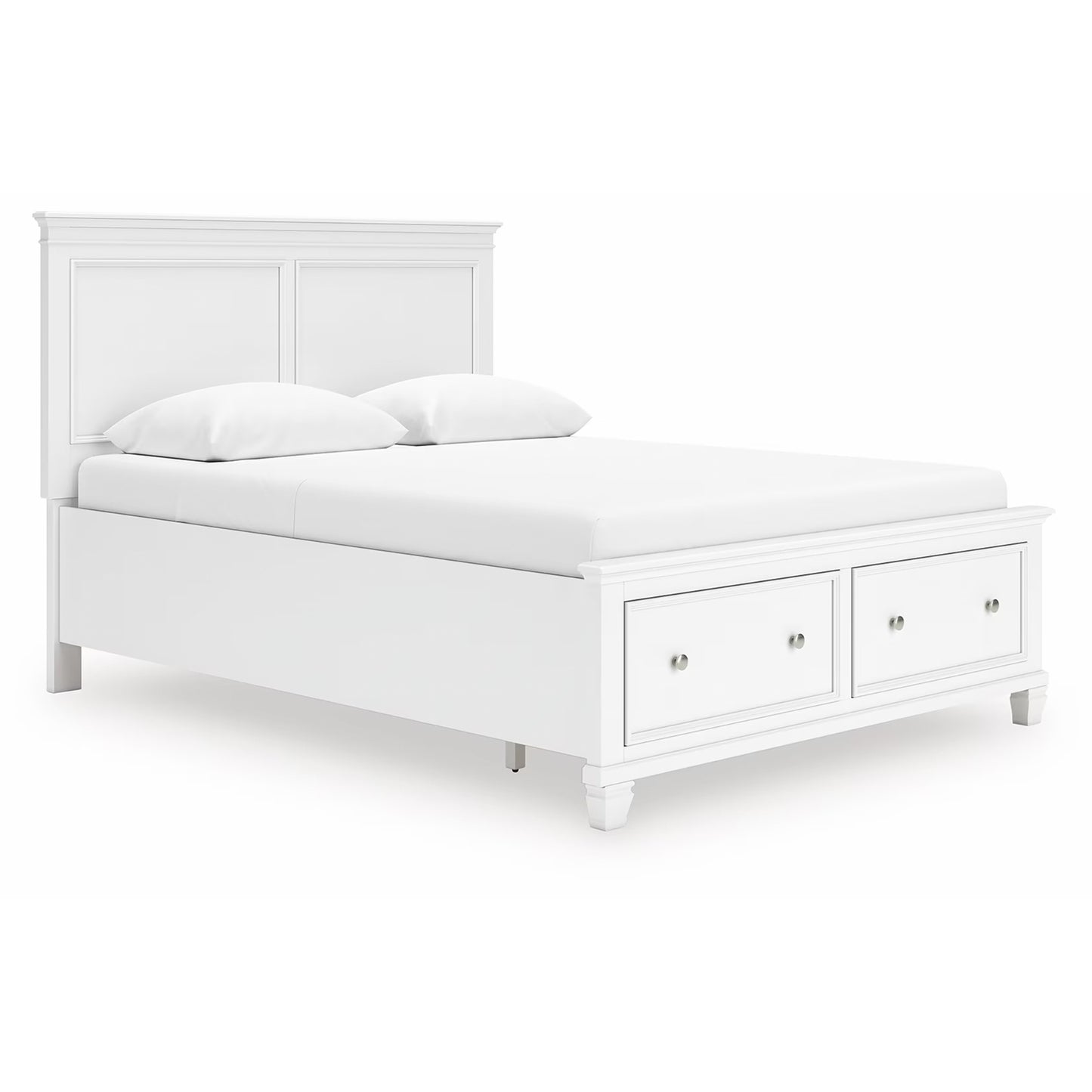 Fortman - White - Queen Panel Storage Bed