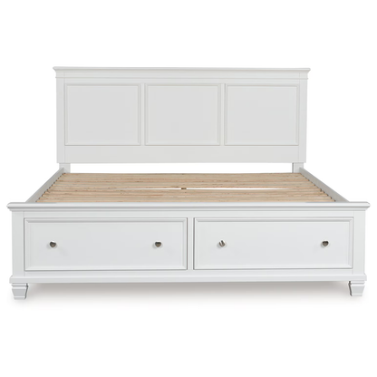 Fortman - White - King Panel Storage Bed