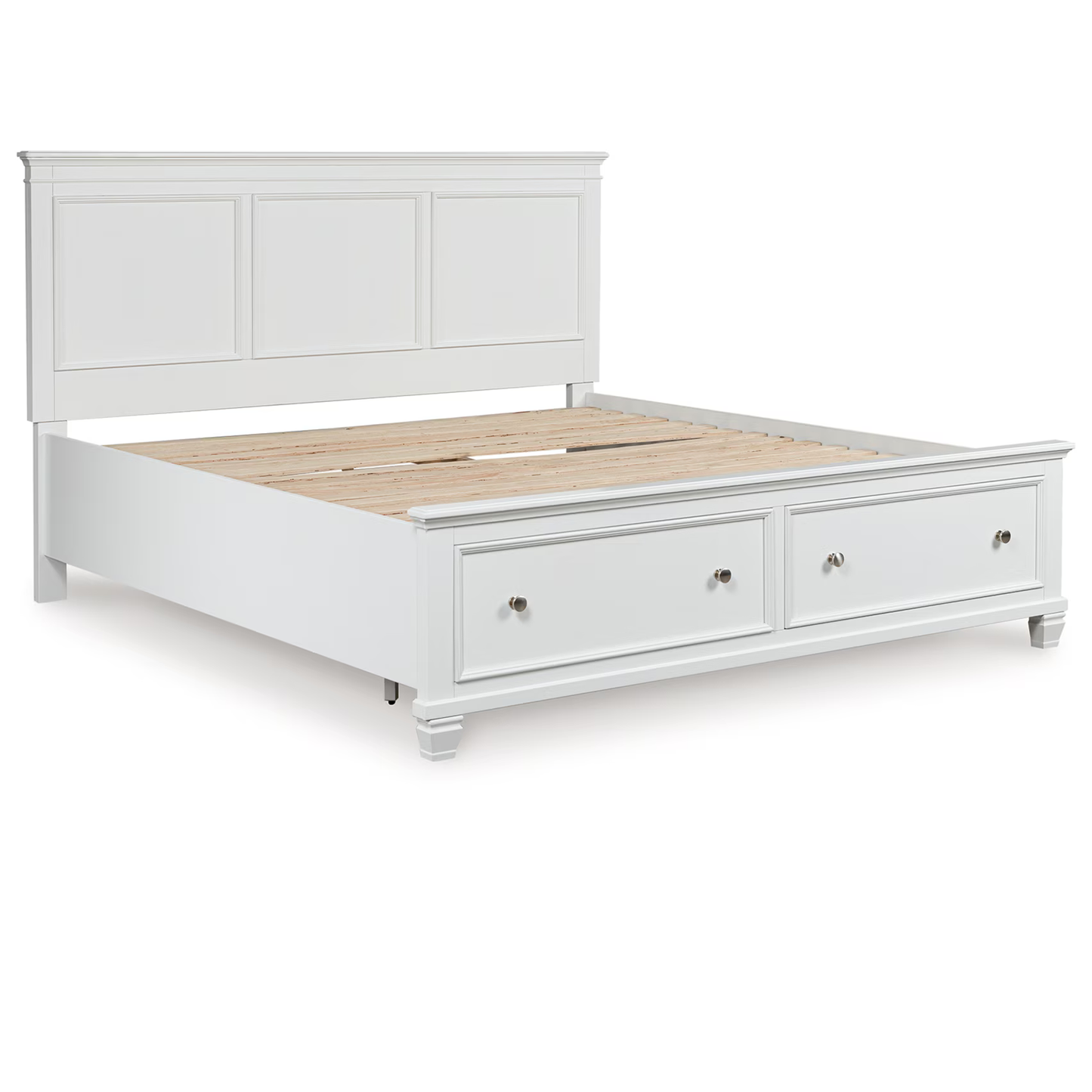 Fortman - White - King Panel Storage Bed