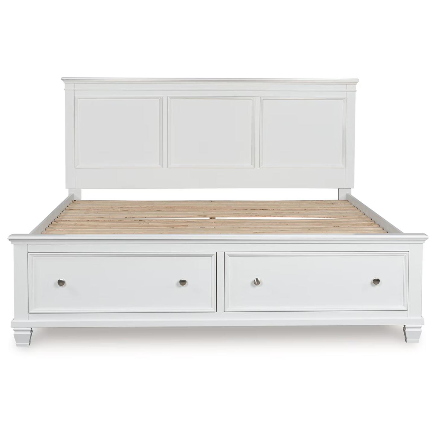 Fortman - White - California King Panel Storage Bed