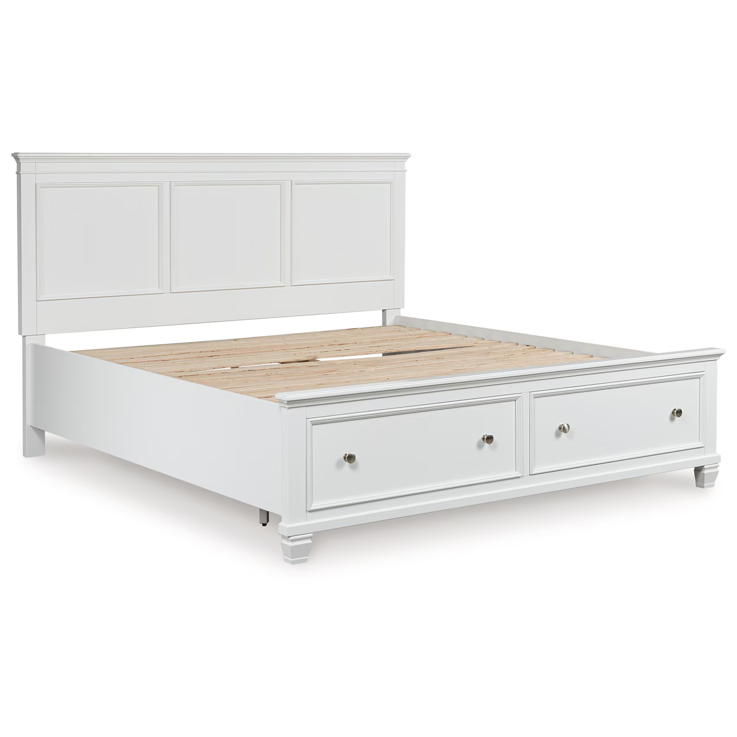 Fortman - White - California King Panel Storage Bed