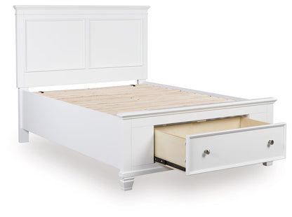 Fortman - White - Full Panel Storage Bed
