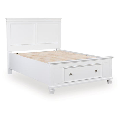 Fortman - White - Full Panel Storage Bed