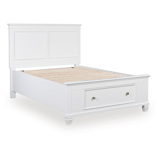 Fortman - White - Full Panel Storage Bed
